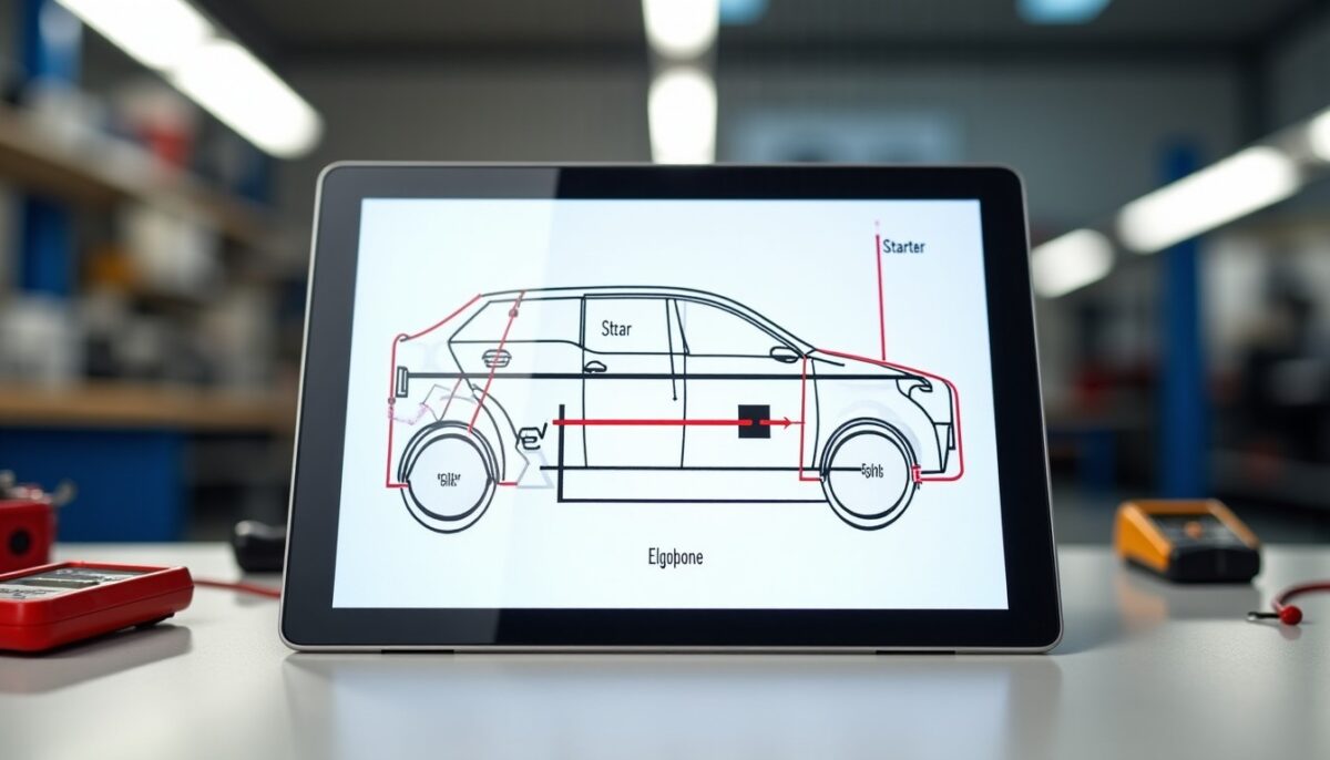 Guide Visuel : Schéma Électrique Simplifié pour le Branchement d'un Démarreur en PDF